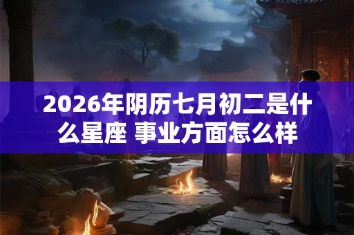 2026年阴历七月初二是什么星座 事业方面怎么样 2026年阴历七月初二是什么星座 事业方面怎么样