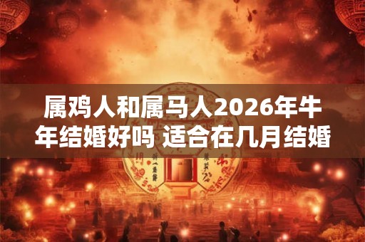 属鸡人和属马人2026年牛年结婚好吗 适合在几月结婚