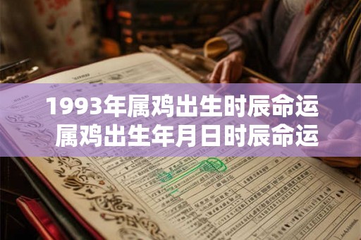 1993年属鸡出生时辰命运  属鸡出生年月日时辰命运详解