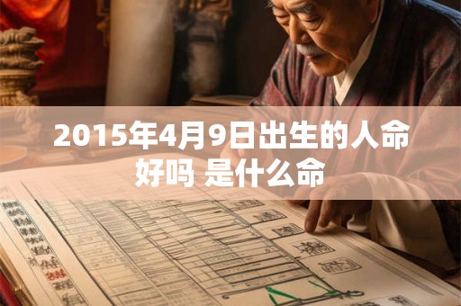2015年4月9日出生的人命好吗 是什么命