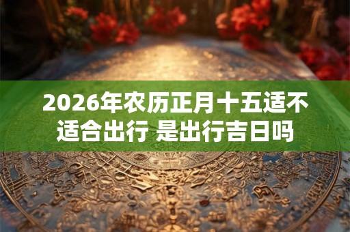 2026年农历正月十五适不适合出行 是出行吉日吗 2026年农历正月十五适不适合出行 是出行吉日吗