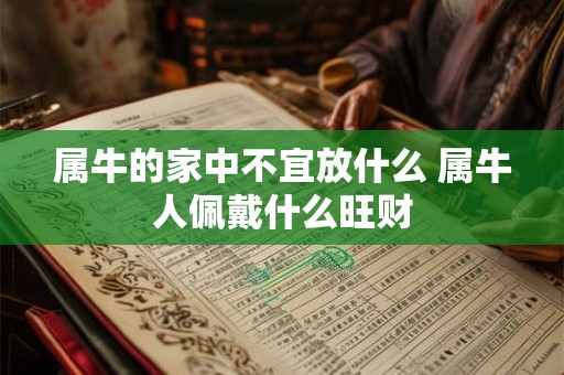 属牛的家中不宜放什么 属牛人佩戴什么旺财 属牛的家中不宜放什么 属牛人佩戴什么旺财