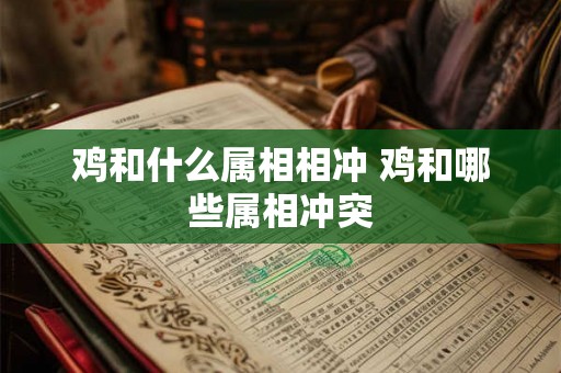 鸡和什么属相相冲 鸡和哪些属相冲突