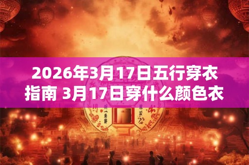 2026年3月17日五行穿衣指南 3月17日穿什么颜色衣服