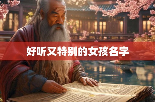 好听又特别的女孩名字