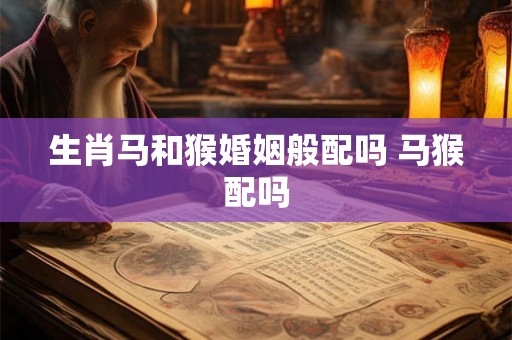 生肖马和猴婚姻般配吗 马猴配吗
