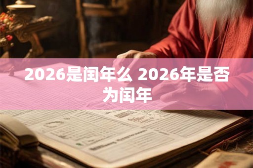 2026是闰年么 2026年是否为闰年 2026是闰年么 2026年是否为闰年
