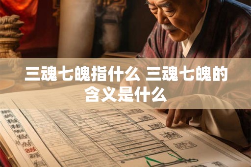 三魂七魄指什么 三魂七魄的含义是什么