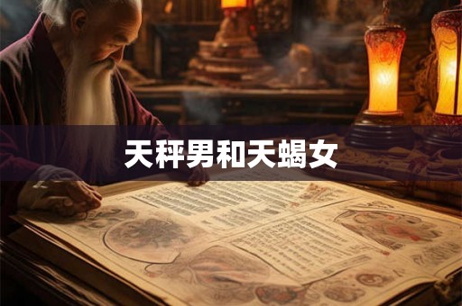 天秤男和天蝎女