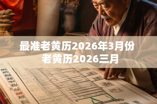 最准老黄历2026年3月份  老黄历2026三月