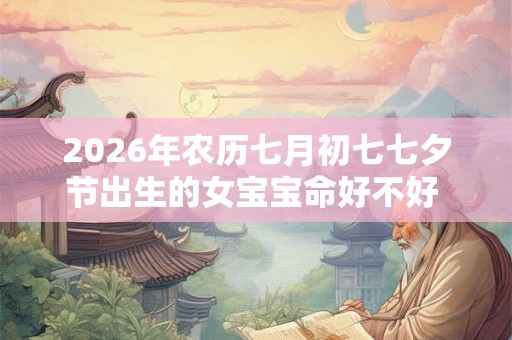 2026年农历七月初七七夕节出生的女宝宝命好不好 命理详解
