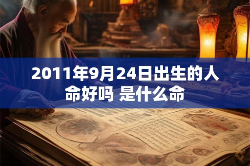 2011年9月24日出生的人命好吗 是什么命