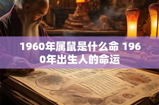 1960年属鼠是什么命 1960年出生人的命运