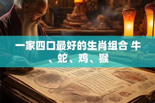 一家四口最好的生肖组合 牛、蛇、鸡、猴