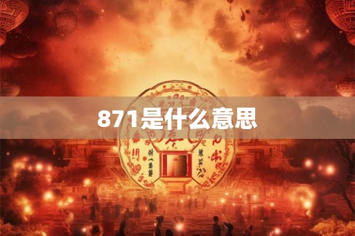 871是什么意思 871是什么意思