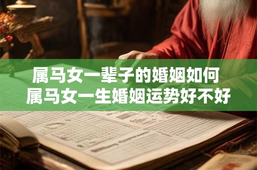 属马女一辈子的婚姻如何 属马女一生婚姻运势好不好