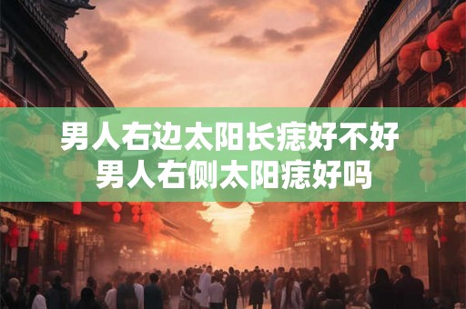 男人右边太阳长痣好不好 男人右侧太阳痣好吗 男人右边太阳长痣好不好 男人右侧太阳痣好吗