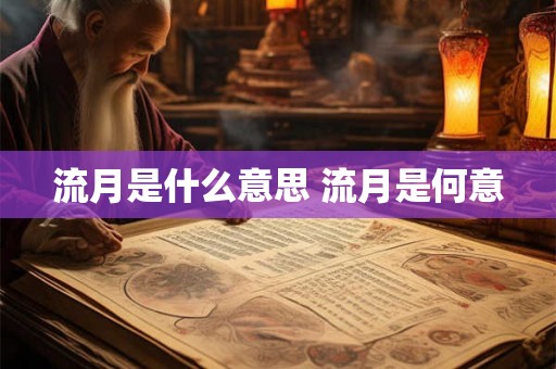 流月是什么意思 流月是何意