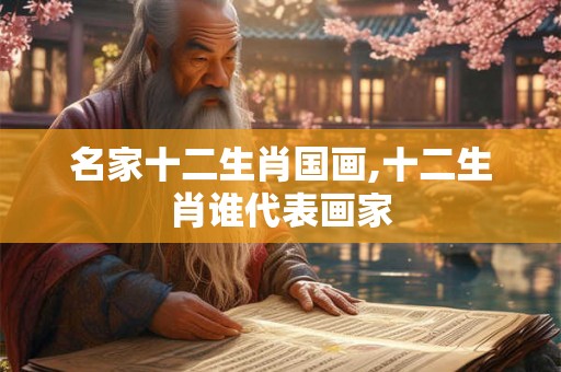 名家十二生肖国画,十二生肖谁代表画家