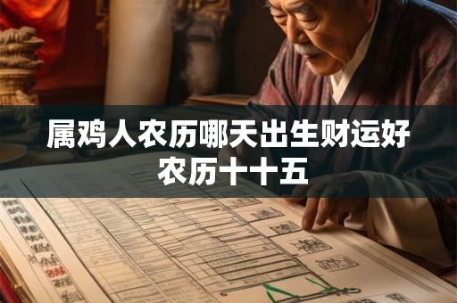 属鸡人农历哪天出生财运好 农历十十五
