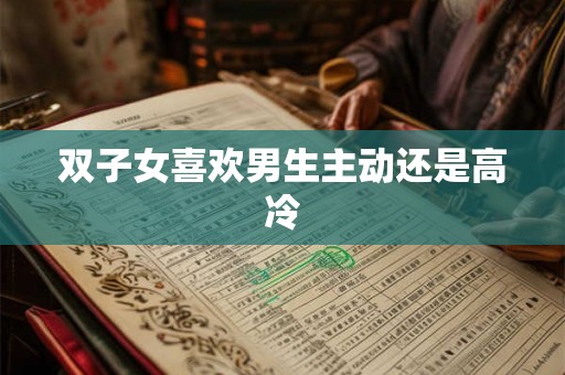 双子女喜欢男生主动还是高冷