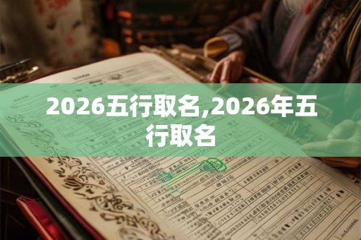 2026五行取名,2026年五行取名