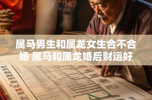 属马男生和属龙女生合不合婚 属马和属龙婚后财运好吗