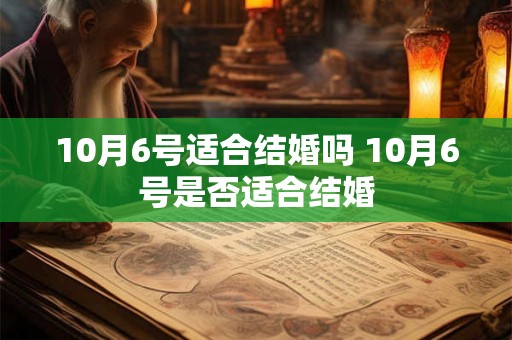 10月6号适合结婚吗 10月6号是否适合结婚