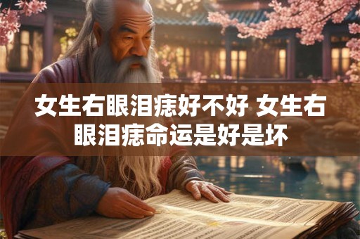 女生右眼泪痣好不好 女生右眼泪痣命运是好是坏