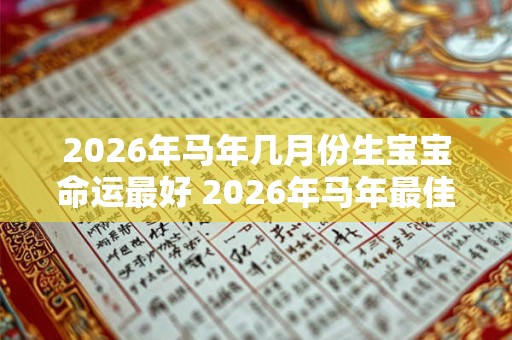 2026年马年几月份生宝宝命运最好 2026年马年最佳生子月 2026年马年几月份生宝宝命运最好 2026年马年最佳生子月