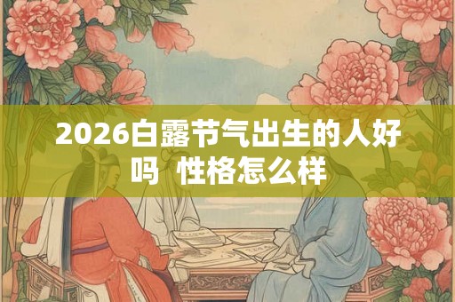 2026白露节气出生的人好吗  性格怎么样