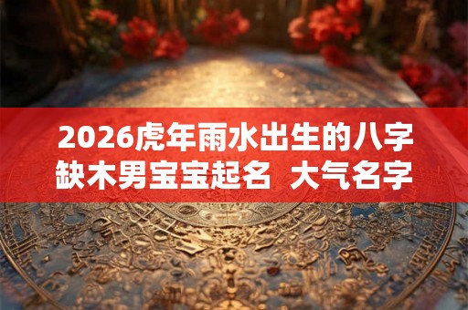 2026虎年雨水出生的八字缺木男宝宝起名 大气名字 2026虎年雨水出生的八字缺木男宝宝起名 大气名字