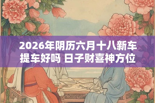 2026年阴历六月十八新车提车好吗 日子财喜神方位 2026年阴历六月十八新车提车好吗 日子财喜神方位