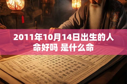 2011年10月14日出生的人命好吗 是什么命