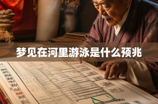 梦见在河里游泳是什么预兆 梦见在河里游泳是什么预兆