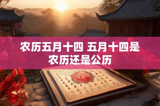 农历五月十四 五月十四是农历还是公历