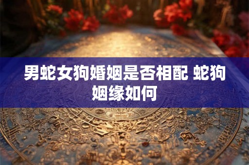 男蛇女狗婚姻是否相配 蛇狗姻缘如何 男蛇女狗婚姻是否相配 蛇狗姻缘如何