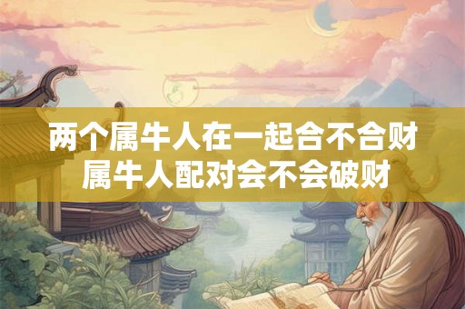 两个属牛人在一起合不合财 属牛人配对会不会破财