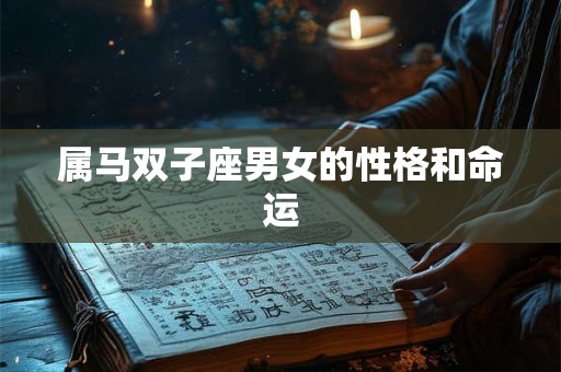 属马双子座男女的性格和命运