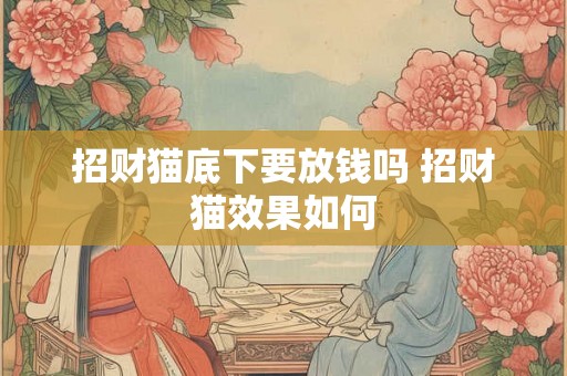 招财猫底下要放钱吗 招财猫效果如何 招财猫底下要放钱吗 招财猫效果如何