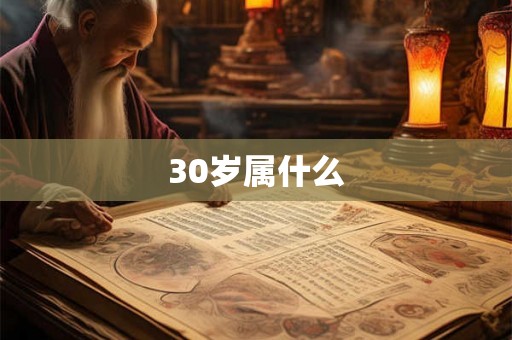 30岁属什么