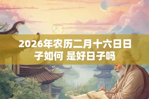 2026年农历二月十六日日子如何 是好日子吗