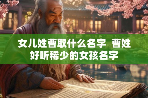 女儿姓曹取什么名字  曹姓好听稀少的女孩名字