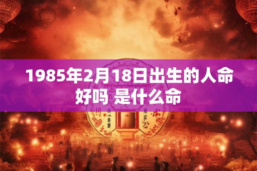 1985年2月18日出生的人命好吗 是什么命
