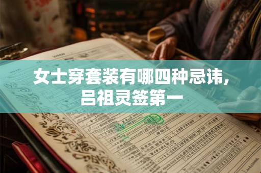 女士穿套装有哪四种忌讳,吕祖灵签第一