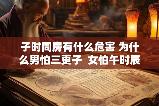 子时同房有什么危害 为什么男怕三更子 女怕午时辰 子时同房有什么危害 为什么男怕三更子 女怕午时辰