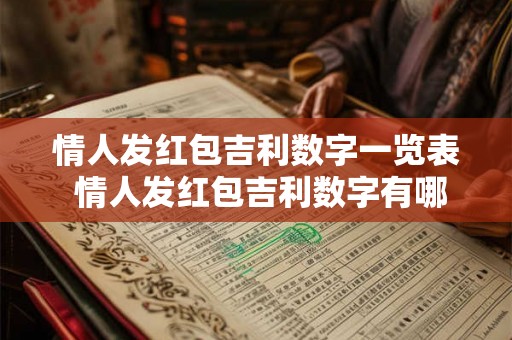 情人发红包吉利数字一览表 情人发红包吉利数字有哪些