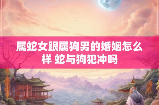 属蛇女跟属狗男的婚姻怎么样 蛇与狗犯冲吗