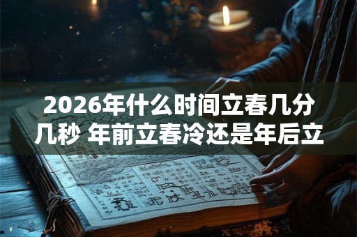 2026年什么时间立春几分几秒 年前立春冷还是年后立春冷 2026年什么时间立春几分几秒 年前立春冷还是年后立春冷
