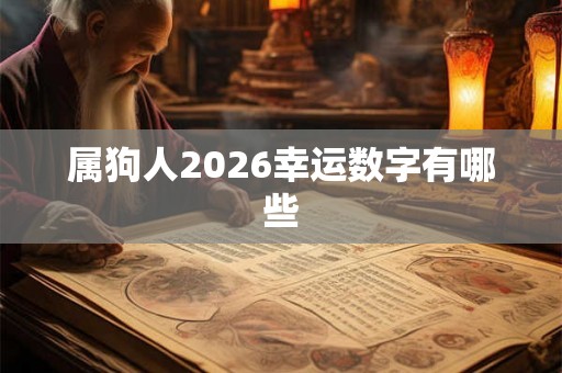 属狗人2026幸运数字有哪些 属狗人2026幸运数字有哪些